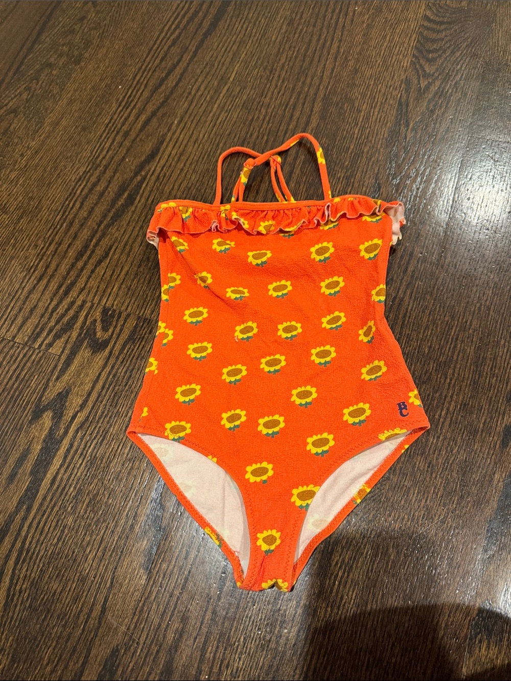 Bobo Choses Orange Sunflower One-Piece Swimsuit